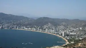 Vue aérienne d'Acapulco