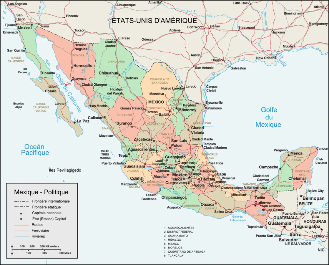 Le Mexique et ses Etats
