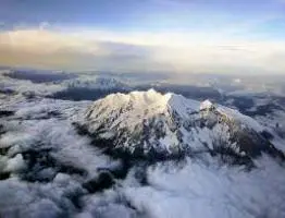 Le Nevado Illimani vue du ciel