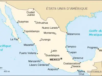 Carte du Mexique : découvrez le Mexique du nord au sud