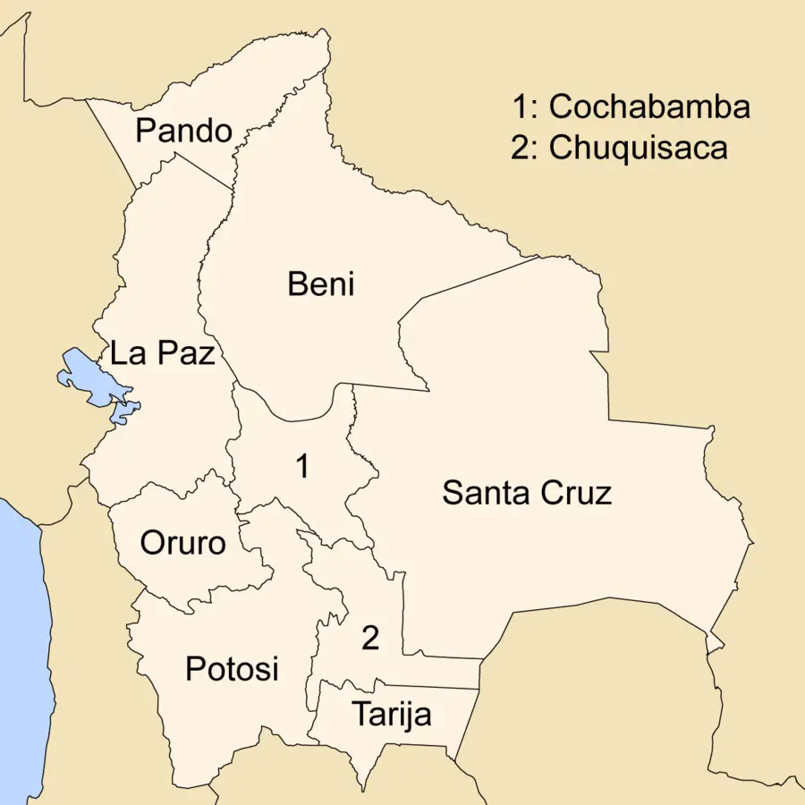 départements de la Bolivie