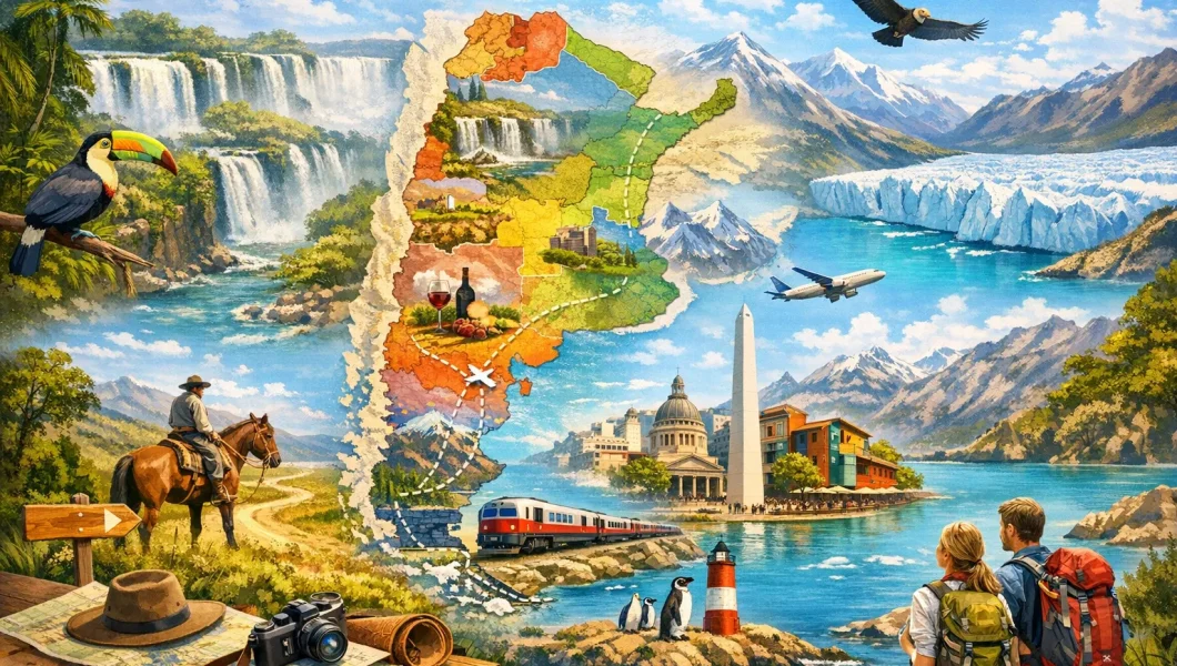 Carte de l’Argentine : régions, villes et itinéraires pour préparer votre voyage