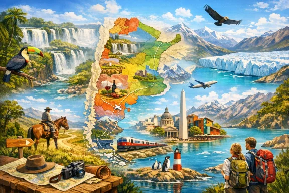 Carte de l’Argentine : régions, villes et itinéraires pour préparer votre voyage