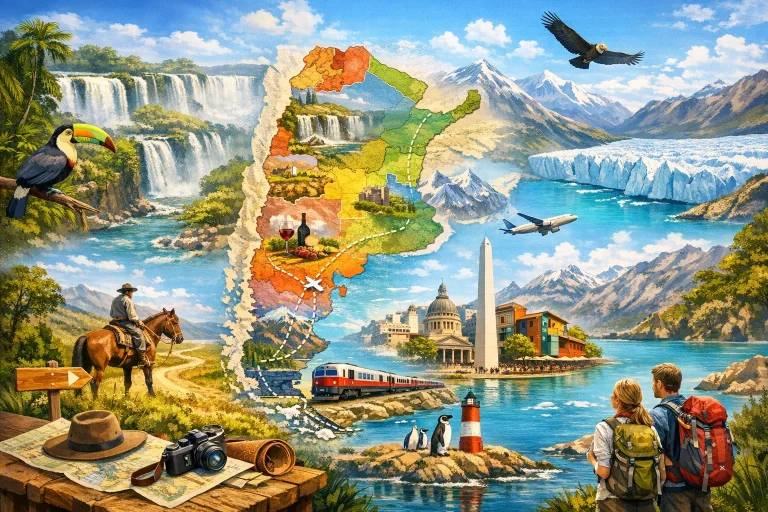 Carte de l’Argentine : régions, villes et itinéraires pour préparer votre voyage