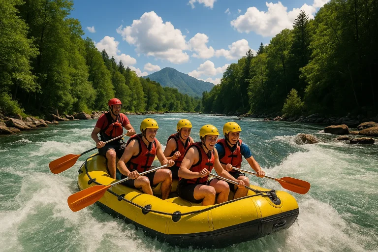 Meilleure saison pour faire du rafting selon chaque pays