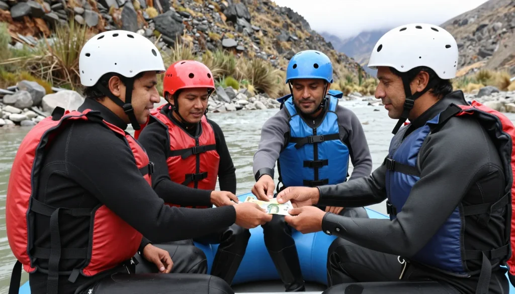 Fourchettes de budget pour une sortie rafting en Amérique du Sud