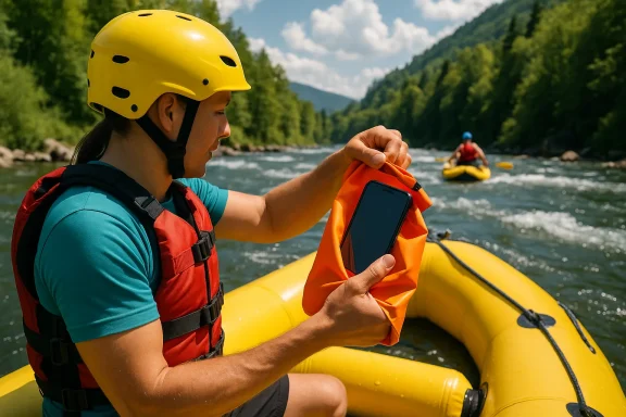 Protéger votre téléphone et vos affaires de l’eau en rafting