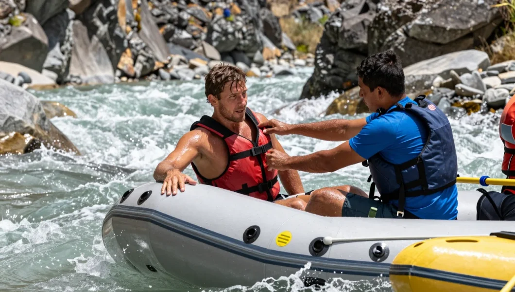 Que faire si vous tombez du raft ?