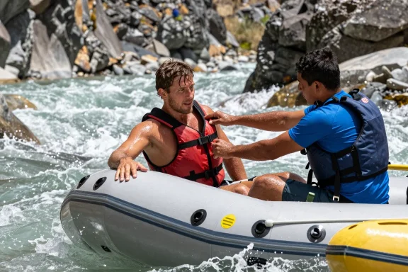 Que faire si vous tombez du raft ?