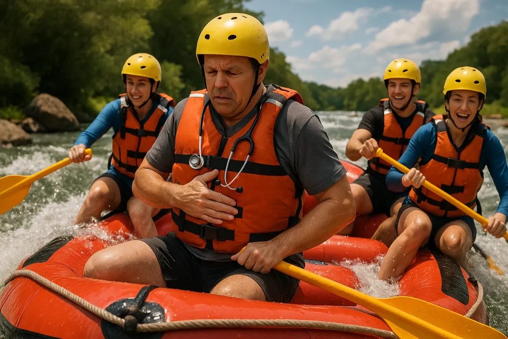 Rafting et problèmes de santé : précautions à prendre avant de réserver