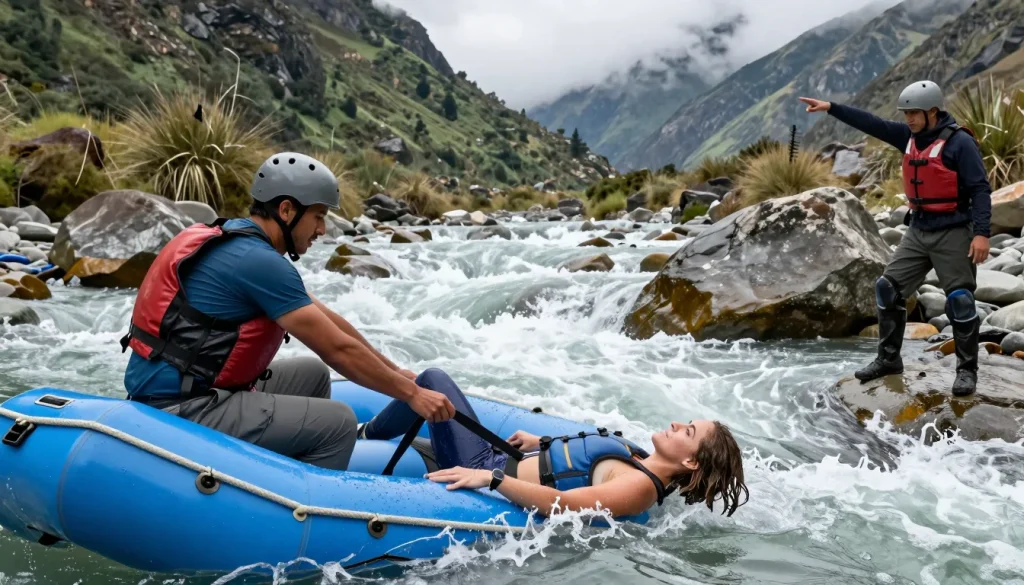 Rejoindre le raft, un autre bateau ou la berge : comment choisir sans vous mettre en danger