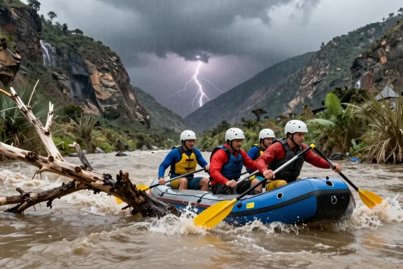 Risques en rafting : crues, orages et branches immergées